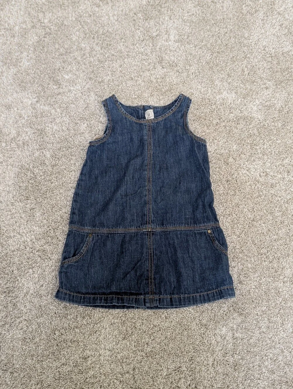 Girls Gap Denim Pinafore Dress 2T